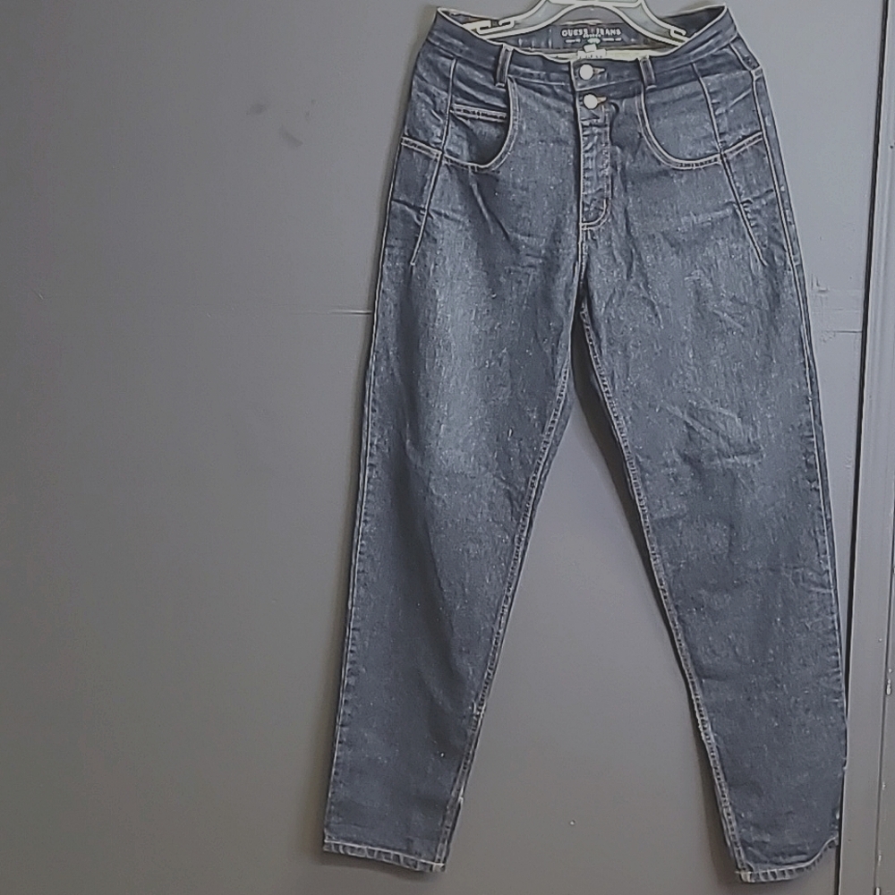 Vintage Guess Jeans Pascal Loose Fit High Waist Tapered Legs 90's 075 Made USA